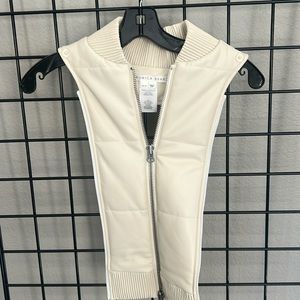 Veronica Beard Dealey Quilted Faux Leather Dickey